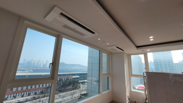  송도 더샵 그린에비뉴 인테리어 시스템에어컨도색,에어컨청소