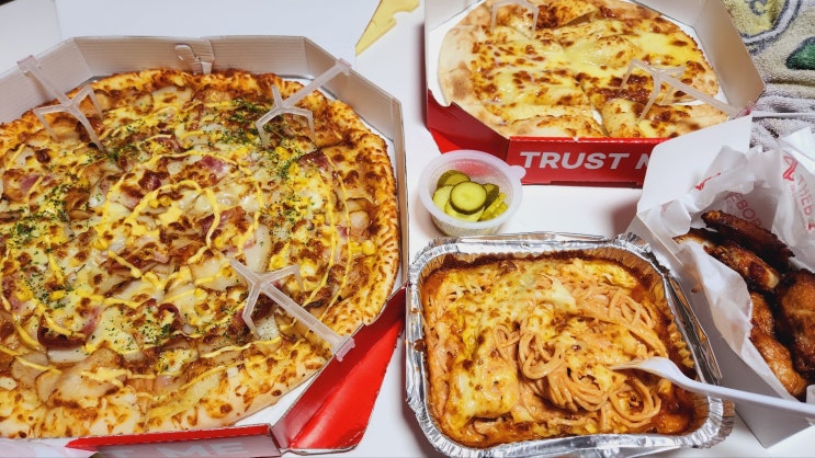  백종원의 빽보이피자 맛있고 배부르게 배달시켜 먹어본 후기