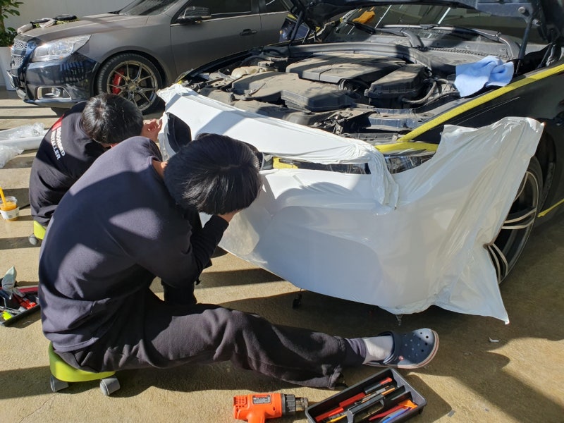 시흥 신현로38번길 / 골드스파클 전체랩핑(보험수리) / BMW /3시리즈 (F30)