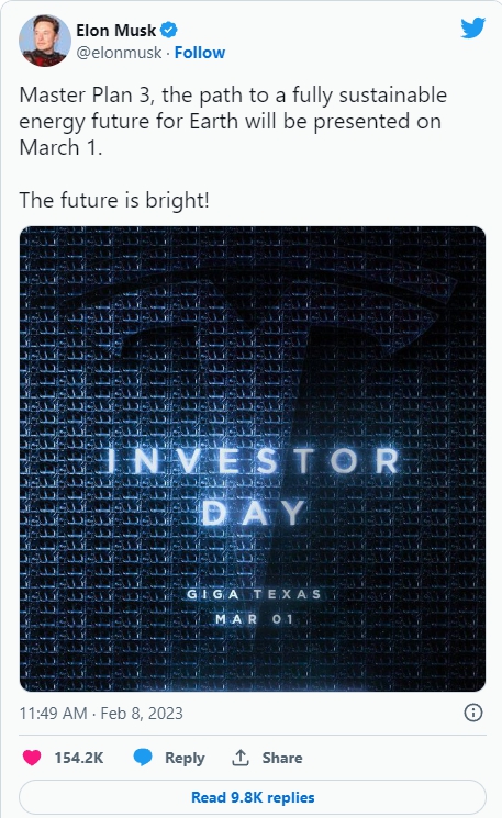 테슬라 인베스터 데이(Investor Day) 라이브 스트리밍 (한국 기준) 날짜, 시간, 어젠다 정리.