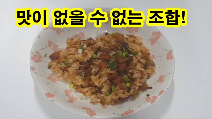  스팸 김치 볶음밥 간단하고 쉽게 하지만 맛있는 맛! Spam Kimchi Fried Rice