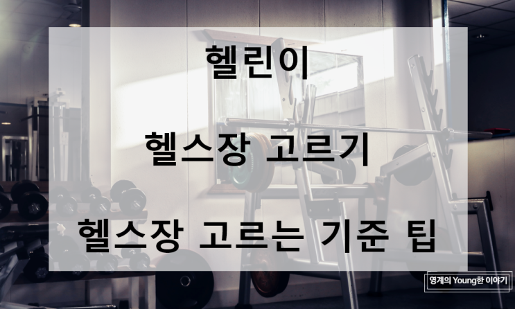  헬스초보 헬스장 고르는 기준과 팁