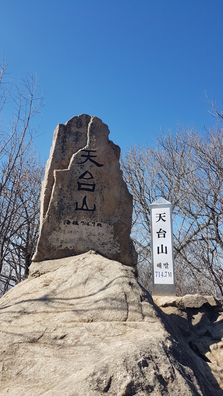  충북 영동 천태산 봄산행~