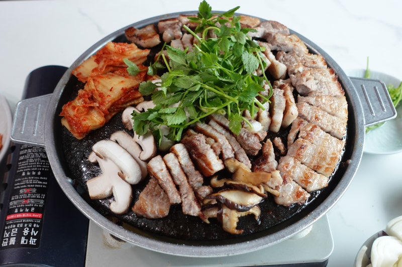 가마솥뚜껑 고기불판, 업소용 무쇠주물팬이지만 가정용으로도 좋아요! 다행의 살림