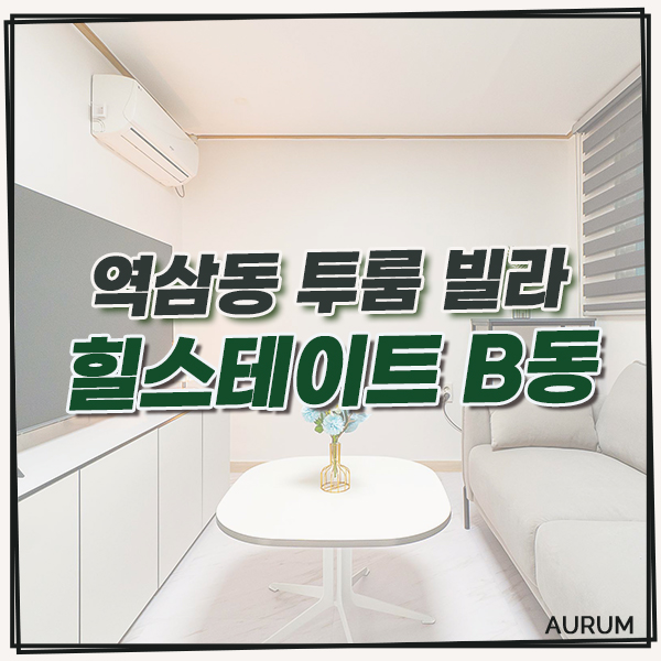  [강남 투룸 월세] 역삼동 단기임대, 풀옵션의 채광 좋은 빌라를 소개합니다.