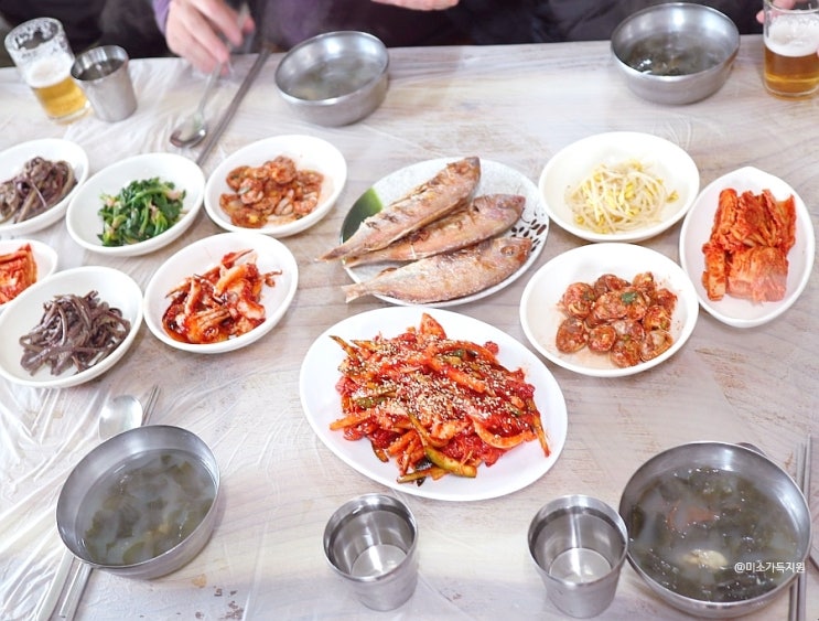 여수 화양면맛집 중앙식당편의점 백반과 통닭까지?