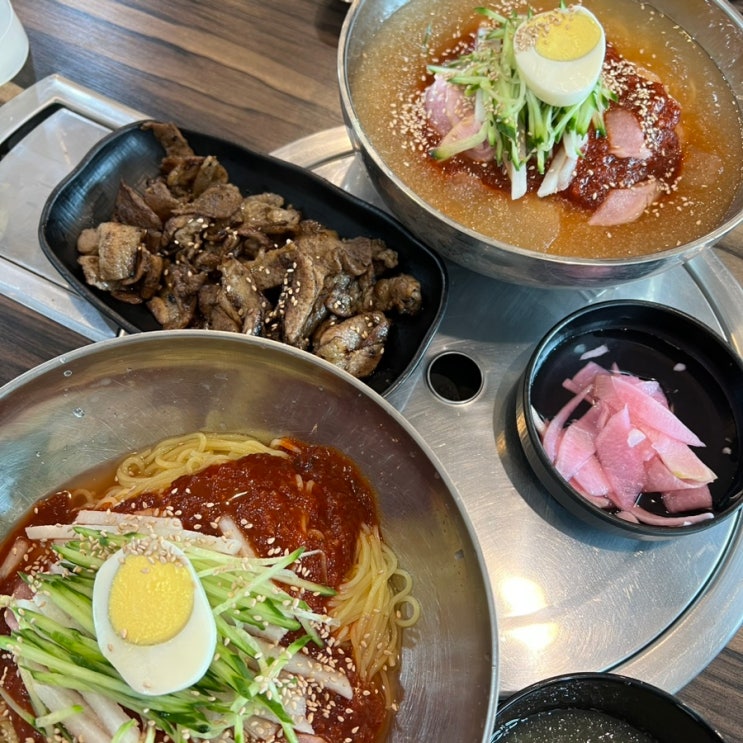  청주 강서동 고기 주는 밀면 맛집 육백밀면칼국수