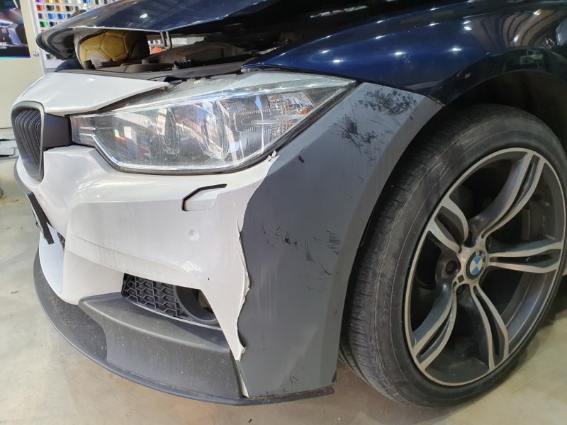시흥 신현로38번길 / 골드스파클 전체랩핑(보험수리) / BMW /3시리즈 (F30)