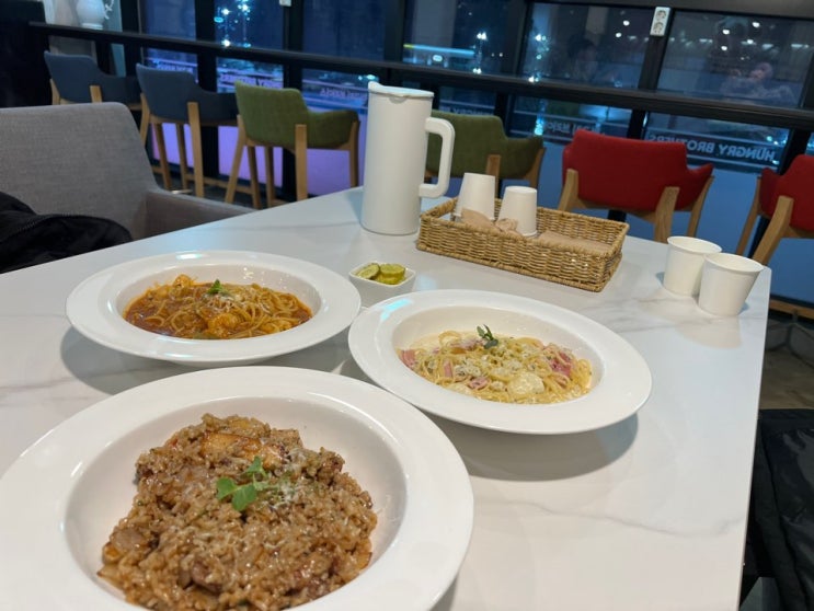  [대전/원내동] 파스타&필라프 맛집 '헝그리브라더스'/관저동 '할리스' 행사 음료 딸기 듬뿍 라떼