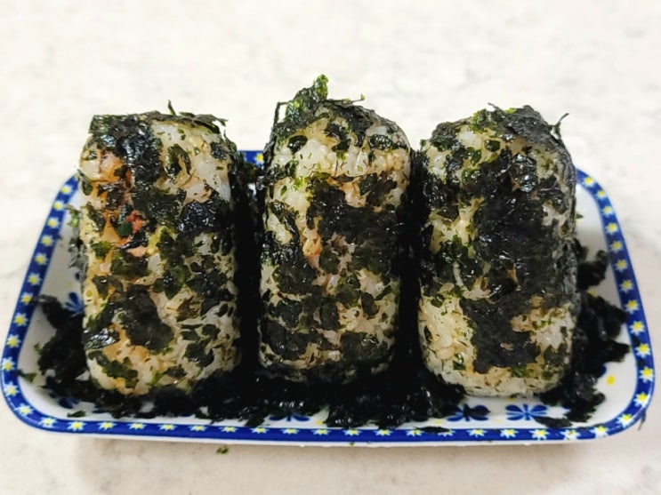 초간단 파김치 삼각김밥 만들기