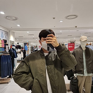 유니클로 항공점퍼 MA-1 마원 착용후기
