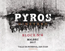 파이로스, 싱글빈야드 블록넘버포 말벡 2017 (Pyros, Single Vineyard Block No.4 Malbec ...