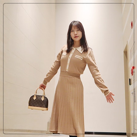 하객룩 마리끌레르 여성 롱원피스로 선택했어요.