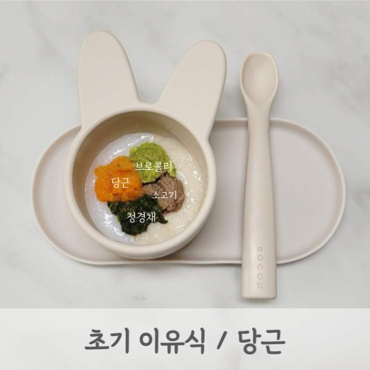  [초기이유식] 당근 미음 레시피 (당근 큐브, 당근 토핑, 베이비무브)