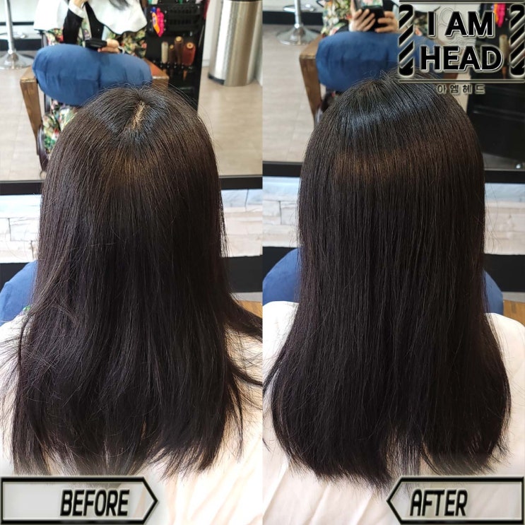  갈라지는 가르마 교정하는 모류교정펌 링거펌! [수원 율전동 미용실 아엠헤드]