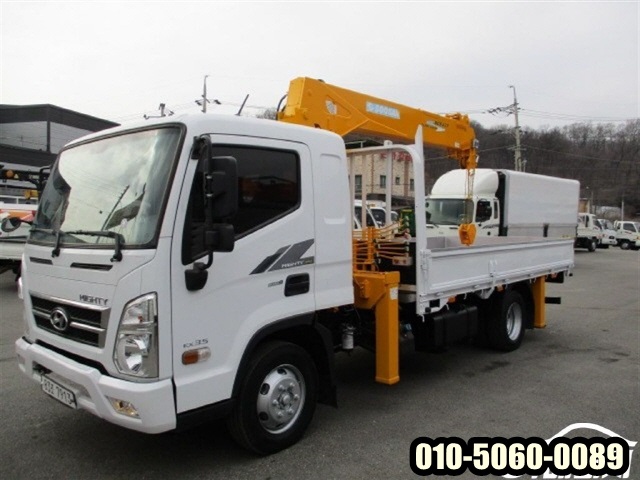 중고<b>화물차</b> 3.5톤트럭 카고<b>크레인</b> 수산335 5단