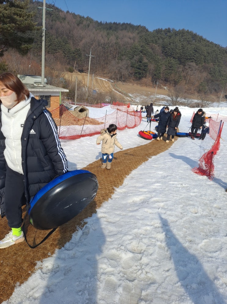 강원도 평창여행 가볼만한곳 대관령 눈꽃마을 <b>눈썰매장</b>... 