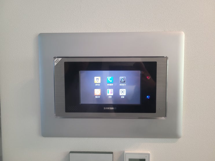  화성 반월동 행림마을 래미안2차아파트 삼성 비디오폰 SHT-3527XA 교체 설치