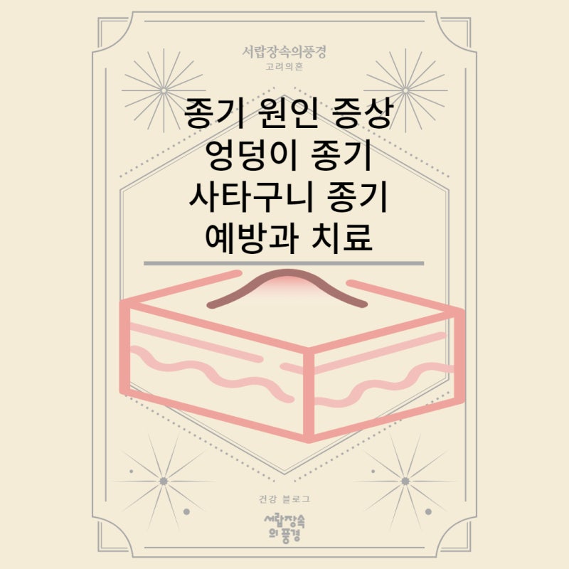 종기 원인 증상 엉덩이 종기 사타구니 허벅지 종기 치료방법 예방법 : 네이버 블로그