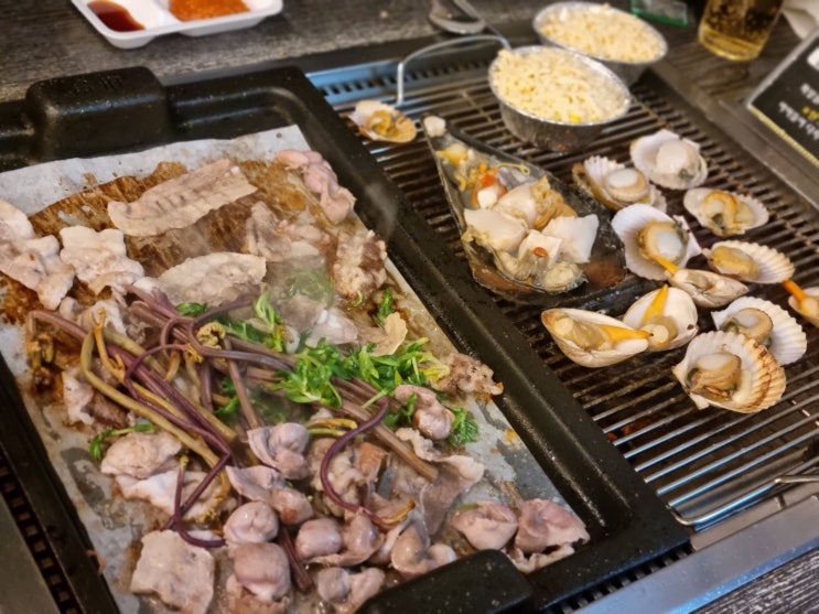  평택 용이동 조개구이 맛집 무한조개 조개 고기 무한리필