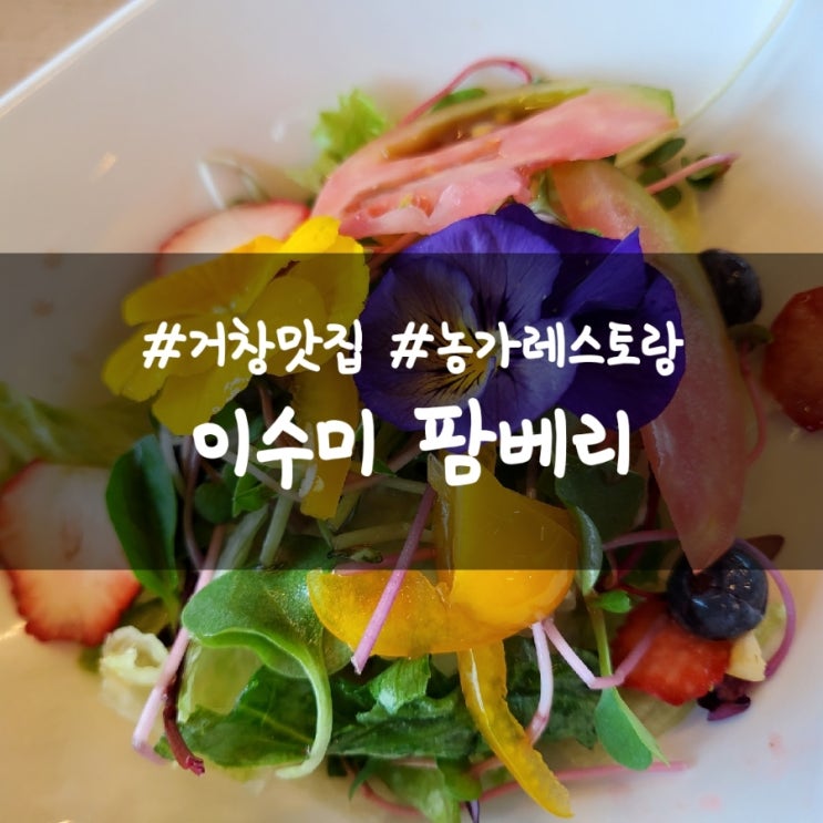 거창 맛집 이수미 팜베리 레스토랑, 눈과 입이 즐거운 맛집