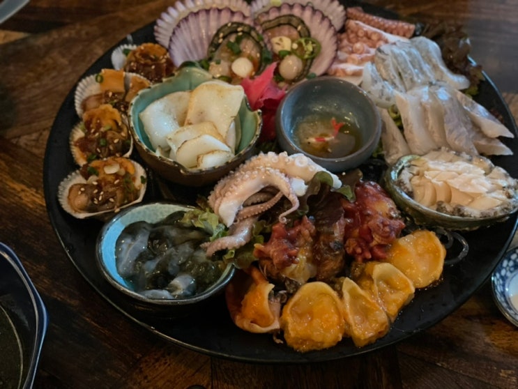  마곡나루 술집 마린셰프에서 신선한 해산물에 소주 한잔