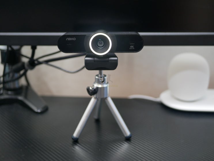  4K 웹캠 앱코 APC1000 넓은 화각 선명한 화질 게임방송에 제격