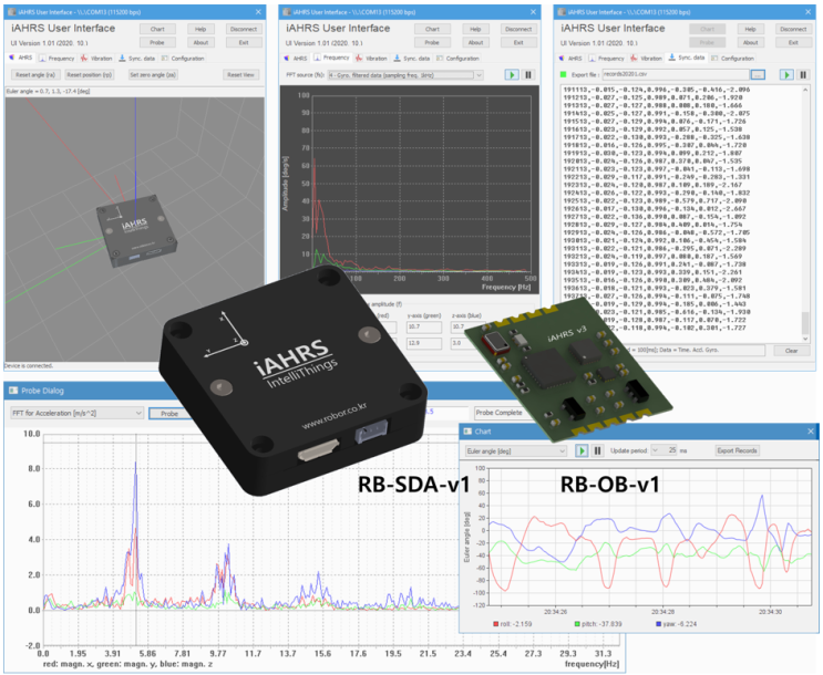  intelliThings iAHRS(3축 자이로, 가속도, 지자기 센서 통합 AHRS) 소개