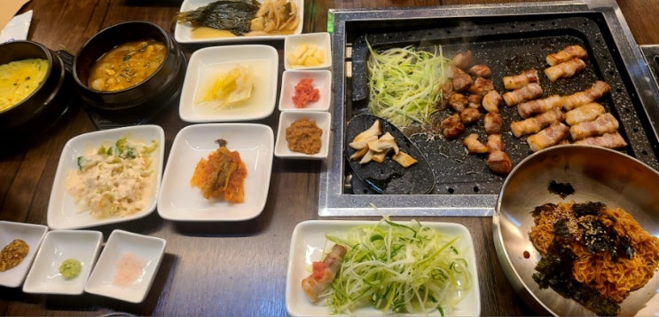  마산 산호동 고기집 명돈 삼겹살 맛집