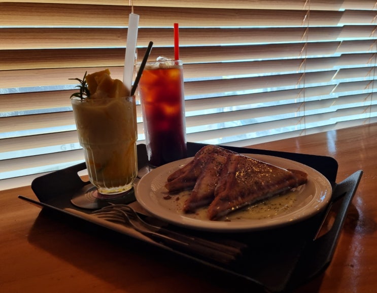  진주 시내 카페 알로하커피, 분좋카 디저트 맛집