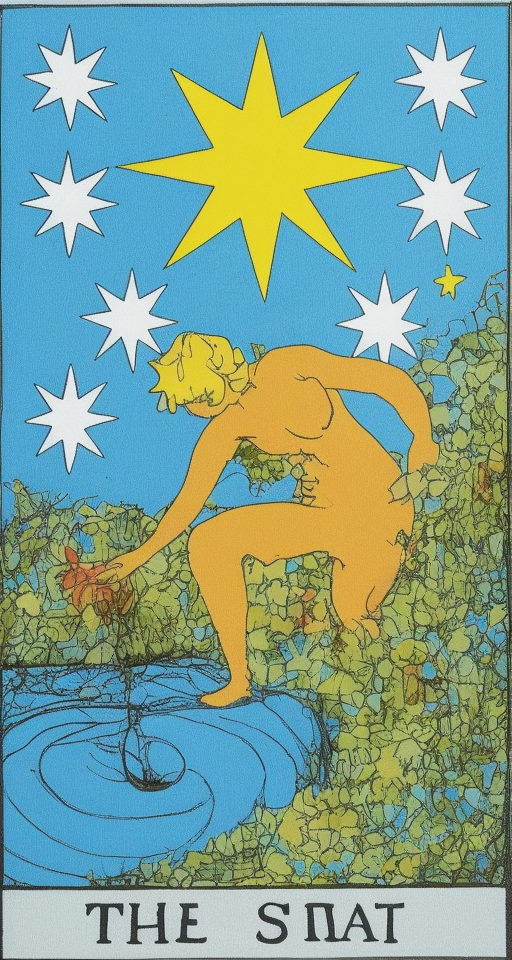 타로 카드 메이저 17번 별(The Star) 정방향 해석, 키워드, 시, 그림 #00303 타로 카드 메이저 17번 별(The Star) 정방향 해석, 키워드, 시, 그림 #00303