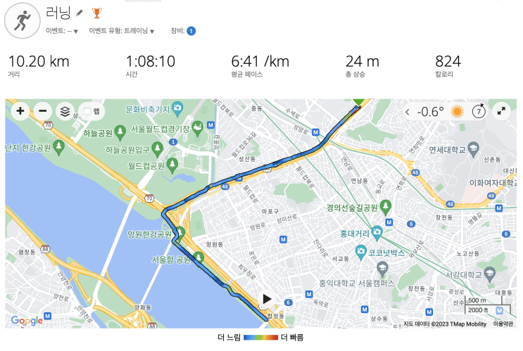  20230228 - 10km 러닝