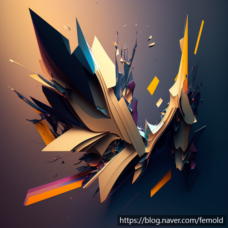  Art gallery : AI 이미지 - Abstract 와 사물 합성