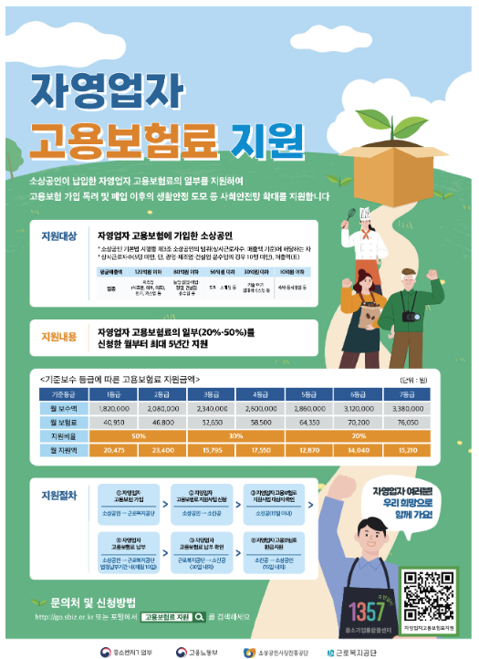 자영업자 고용보험, 부담은 덜고 지원은 확대 자영업자 고용보험, 부담은 덜고 지원은 확대