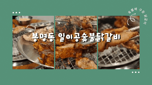 대전봉명동맛집 숯불 닭갈비는 일이공이지 술안주 추천