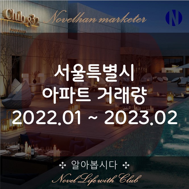  2022.01 ~ 2023.02 서울특별시 아파트 거래량