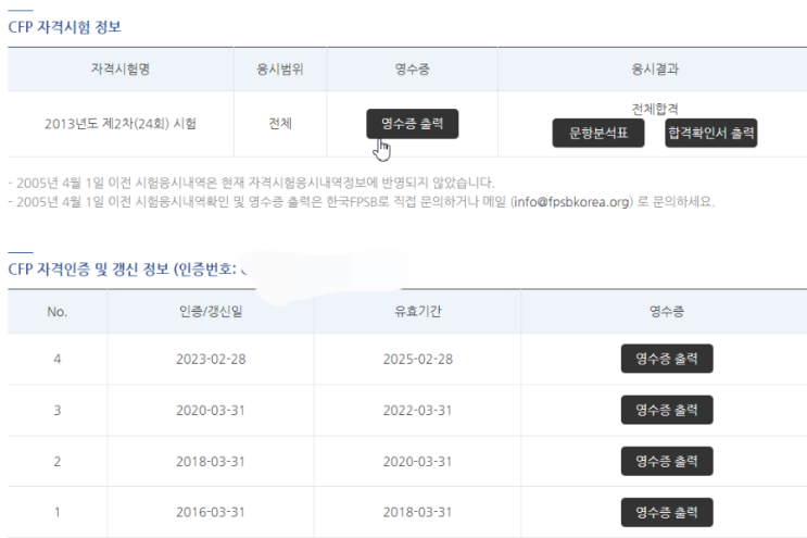  국제공인재무설계사 CFP 자격 갱신(돈 많이 드는 자격증)
