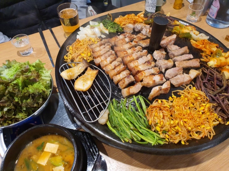  개봉동 솥뚜껑삼겹살맛집 한돈팜