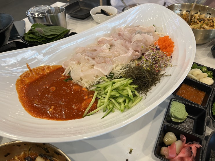  마약초장이 있는 불당동  횟집 '통발집' 막회/물회 맛집