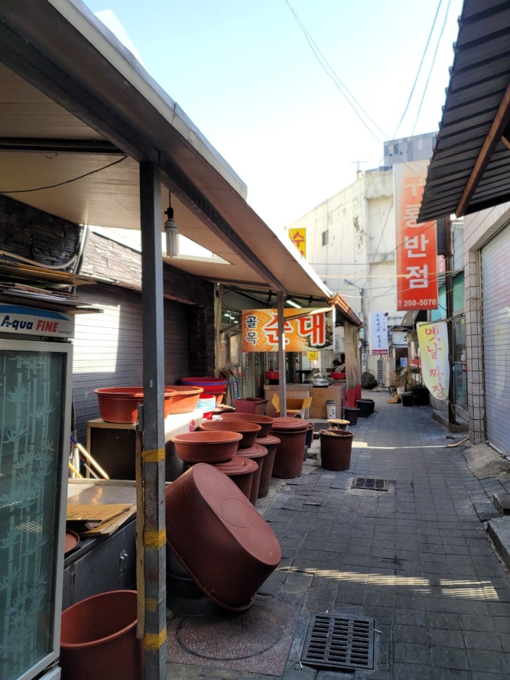  청주맛집 육거리 시장 내 골목순대 순대국JMT