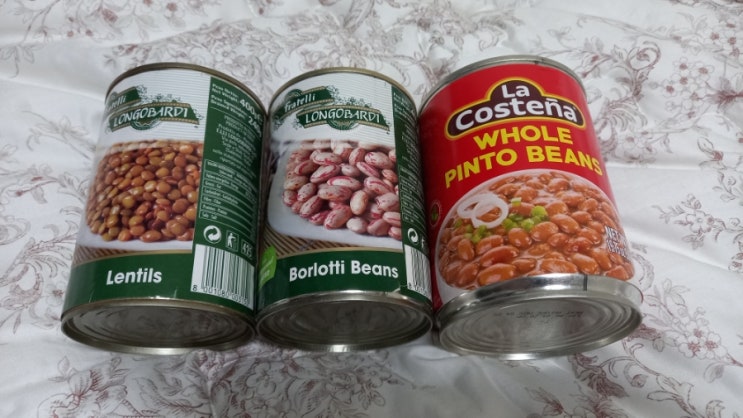  컬리콩통조림모음 네덜란드 베이크드빈, 이태리버터빈, 멕시코핀토빈