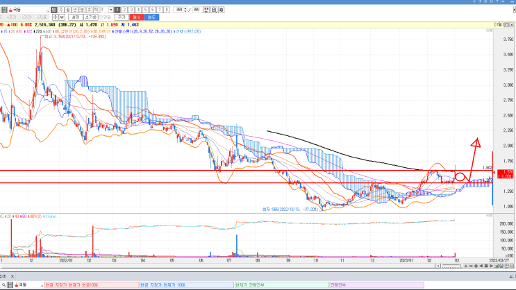 2023년 3월 1주 관심 종목 (#국동, #피엔케이피부임상연구센타, #엘앤에프, #모코엠시스)