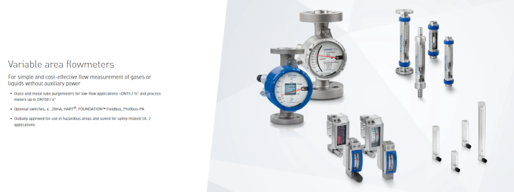 KROHNE VARIABLE FLOWMETERS