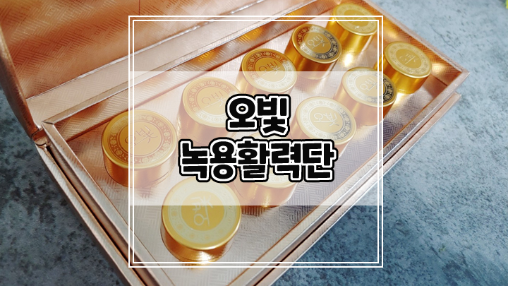  오빛 녹용활력단으로 센스있는 건강선물하세요