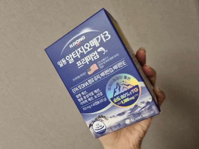 [영양제추천]일동 알티지오메가3 프리미엄/내돈내산