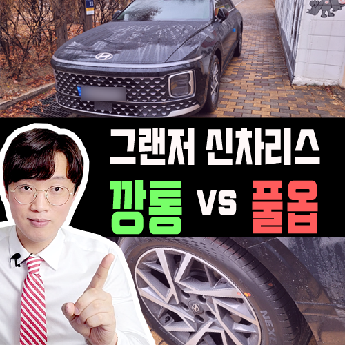  그랜져 신차 리스 깡통 vs 풀옵 견적 비교 [2.5 가솔린 기준]