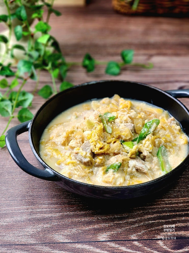  맑은콩비지찌개 만드는법 돼지고기 비지찌개 김치비지찌개 콩비지요리