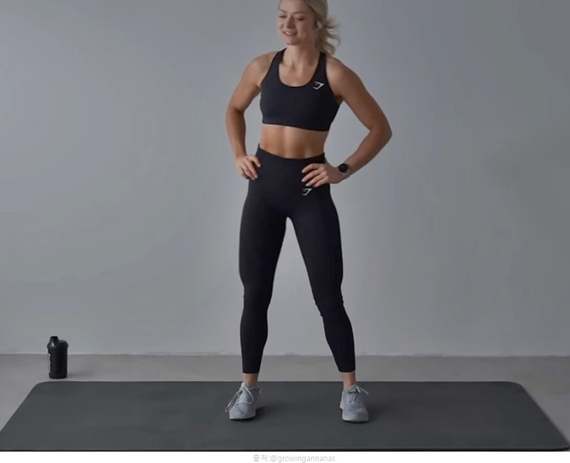 크로스핏 버피 테스트 슬로우 버피 효과 ft. 여성 남성 홈 트레이닝 운동 뱃살 빼기