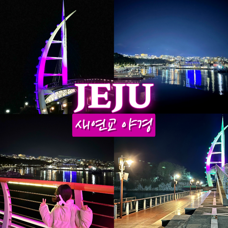  새연교 야경 서귀포 밤에 가볼만한곳 제주도 야경명소 추천