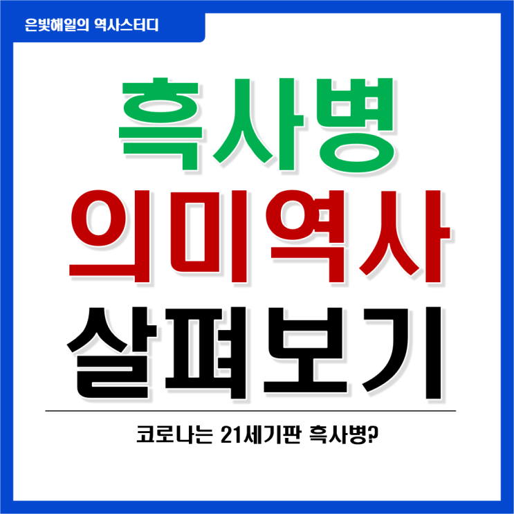  흑사병의 역사와 의미
